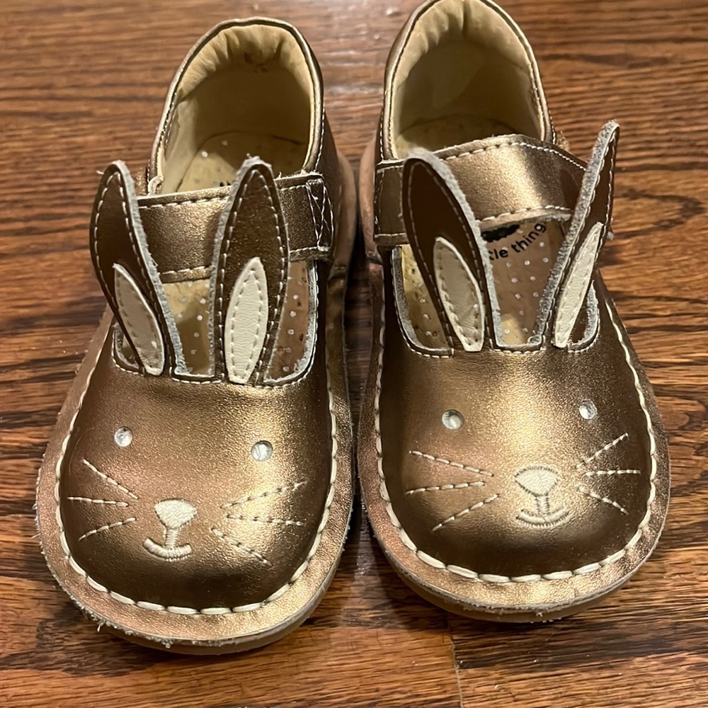 Livie &Luca Light blue bunny shoes size 5 toddler